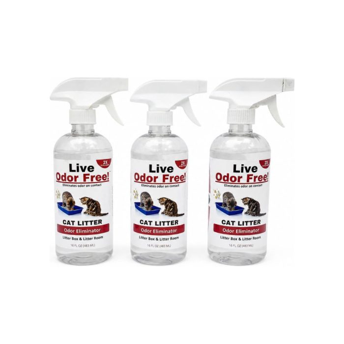 Cat Litter Odor Eliminator <br> 16 oz – 3 Pack Special