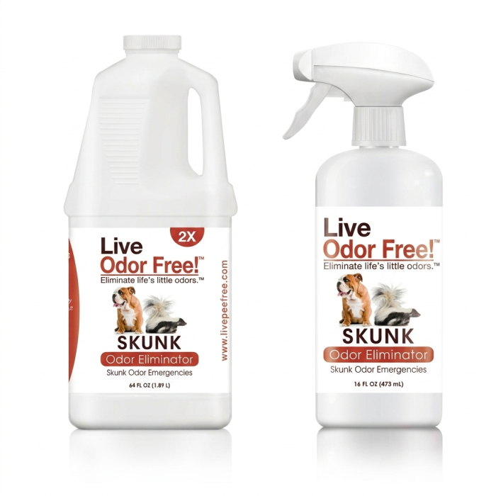 SKUNK - Odor Eliminator <br> Bundle: 64 oz + 16 oz Spray Bottle